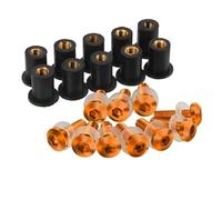 M5 Per Aprilia Moto Parabrezza Rivetto Dadi Viti Bulloni Parabrezza Kit bulloni carenatura(Arancia)