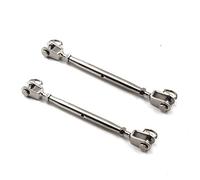 M5 - Tenditore a ganascia e ganascia in acciaio inox 304, con corpo chiuso, confezione da 2