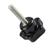 M5 Vite a stella a cinque denti con pomello di bloccaggio per utensili meccanici plastica metallo (25 x 5 x 20 mm)