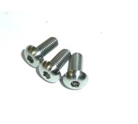 M5 X 0,8 X 12 Button Dome Head TITANIUM GR5 GRADE RACE SPEC NO CORROSION LIGHT