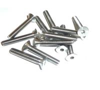 M5 X 10 15 18 20 25 30 TITANIO CONO A PUNTA CAP DADO VITE GR5 Ti