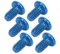 M5 x 10 mm Mountain Bike Freno a disco in Acciaio Titanio Vite Bicicletta Universale T25 Bulloni a Testa (Blu)