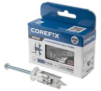 M5 X 60mm Punta No Trapano Auto Guida Cartongesso Muro Fissaggi, 4 Pack CFX131AL