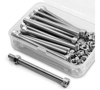 M5 x 70mm Kit di Viti Bulloni a Brugola e Dadi in Acciaio Inox 304,Vite a testa cilindrica con esagono incassato (Bullone 25 pz, Dadi 25 pz)