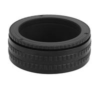 M52 - M42 Macro Extension Tube | 25-55mm Adjustable Focusing Helicoid for DSLR/Mirrorless Cameras | Aluminum Alloy Lens Adapter with M42 & M52 Threads | Black Anodized Finish