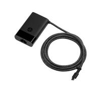 M54350-001 HP Slim AC adapter with USB-C, 65W output, compact design, built-in s