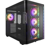 M580-BA computer case Midi Tower Nero, Chassis Tower Nero, Midi Tower, PC, Nero, ATX, micro ATX, Mini-ITX, Vetro, SPCC, Gaming
