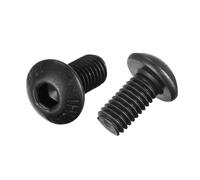 M5x10mm Esagonale Bussola Pulsante Testa Cappuccio Bulloni Viti 100pz