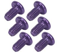 M5x10mm MTB disco freno vite in acciaio titanio bicicletta universale T25 bulloni testa (viola)