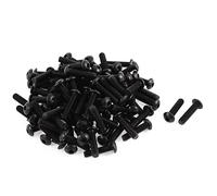 M5x20mm 10.9 Acciai legati a brugola a testa bombata tappo a vite nero 100pz