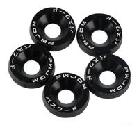 M6 Guarnizione Vite Set 10pcs Ferro Alluminio Antiruggine (nero)