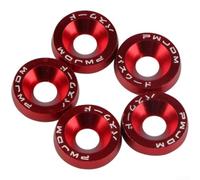 M6 Guarnizione Vite Set 10pcs Ferro Alluminio Antiruggine (rosso)