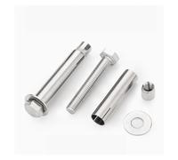M6 M8 M10 M12 304 In Acciaio Inox Esagonale Esterno Vite Di Espansione Interna Manicotto Ancoraggio For Calcestruzzo Bullone Tensione Incorporato(2pcs,M6x80)