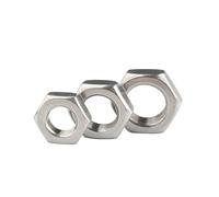 M6 M8 M10 M12 M14 M16 M18 M20 M22 M24 DIN439 GB6172 Esagonale Sottile Dado In Acciaio Inox 304 Dado Esagonale Filettatura Metrica(M20x1.5(teeth) 5pcs)