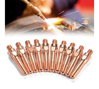 M6 scegliere diametri vari ugelli adatti pistole in rame punte di contatto MIG confezione da 10 fori di precisione anti intasamento alimentazione filo liscio 7.5 * 40mm Aperture 1.0 mm