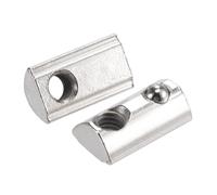 M6 T Scanalatura Dadi Carbonio Acciaio per 3030 Serie con 8mm Fessura 50pz