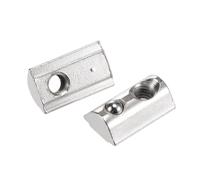 M6 T Scanalatura Dadi Rotolo in Molla Dado a T con 8mm Fessura 30 pezzi