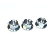 M6 Titanio Esagonale Flangiato Dado Piccolo + Nessun Ruggine Leggero Grado 5