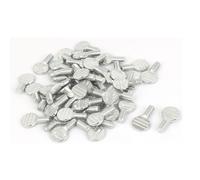 M6 x 12mm macchina filettato in acciaio al carbonio sostegno viti zigrinate 50pz