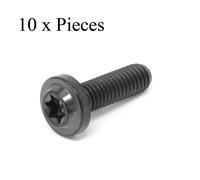 M6 X 20 Titanio Basso Profilo Torx Rondella Bullone Vite X 1.0 t30 Nero