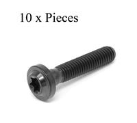 M6 X 30 Titanio Basso Profilo Torx Rondella Bullone Vite X 1.0 t30 Nero