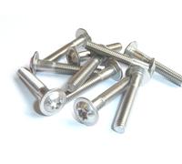 M6 X 30 Torx Flangiato Bottone Testa Acciaio Inox FENDER Pannello Schermo Vite