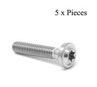 M6 X 35mm Confezioni Titanio Basso Profilo Torx Rondella Bullone Vite 35 Ti x1.0