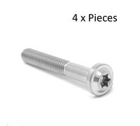 M6 X 45mm Confezioni Titanio Basso Profilo Torx Rondella Bullone Vite 45 Ti x1.0