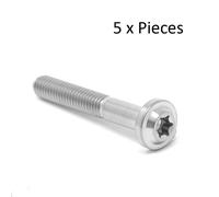 M6 X 45mm Confezioni Titanio Basso Profilo Torx Rondella Bullone Vite 45 Ti x1.0
