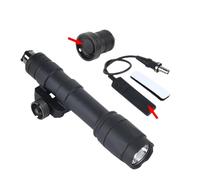 M600 M600C Flashlight tattico 600 Lumens Luce intensa con interruttore a pressione e tappo di coda in metallo compatibile con luci di scout per la caccia all'uso esterno(M600C Set nologo)