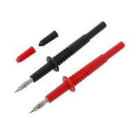 M6CF 2 pezzi/1 set sonda for test multimetro con asta 4 mm presa tipo sonda connettore a banana rosso/nero