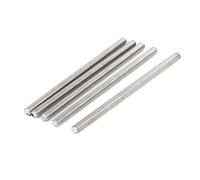 M6x120mm completamente filettato maschio barra asta prigionieri TONO ARGENTO 5pz