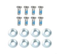 M6x16 per snowboard Mounting Screws Metal Anti-Slip 16pcs M6x16(8pcs) | Secure mounting, anti-slip design, fits most bindings, metal construction, 16 screws plus spacers