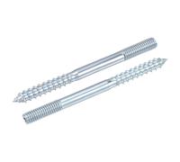 M6x18mm Gancio Bulloni Doppia Testa Tassello Vite per Legno Mobili 40pz