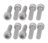 M6x20mm 0,75 mm passo 304 Acciaio Inox Viti esagono incassato bulloni 10pcs