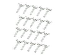 M6x30mm ala farfalla passo 1 mm acciaio carbonio dispositivi fissaggio 20pz