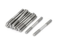 M6x65mm 304 Stainless Steel Double End Threaded Stud Screw Bolt 20pcs