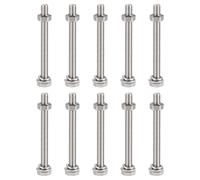 M6x65mm Esagonale Testa Viti Bulloni,Dadi,Piatti & Blocco Rondelle Kit, 10 Set