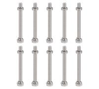 M6x70mm Esagonale Testa Viti Bulloni,Dadi,Piatti & Blocco Rondelle Kit, 10 Set