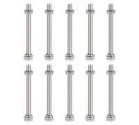 M6x75mm Esagonale Testa Viti Bulloni,Dadi,Piatti & Blocco Rondelle Kit, 10 Set