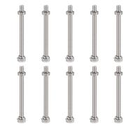 M6x80mm Esagonale Testa Viti Bulloni,Dadi,Piatti & Blocco Rondelle Kit, 10 Set