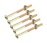 M6x90mm mobili Dado bullone Vite fermo 56.7mm Filetto lungo con dadi canna 5 set