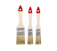 M7 3er-Set Flachpinsel 1,5", 2X 1 Serie 01 für Renovierungsanstricharbeiten mit Farben und Lacken Gleichmäßige Deckkraft Naturborsten