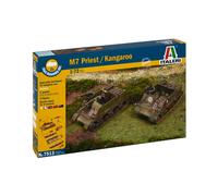 Italeri 7513 - M7 Priest 105mm / Kangaroo - Fast Assembly (2 Pcs) Model Kit Scala 1:72