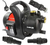 Pompa da Giardino da 1" | per Acqua Pulita | Potenza Nominale 1500W | Portata max 3500 l/h | Pressione Operativa 4 bar | Altezza Sollevamento 46 m | Profondità aspirazione 8 m