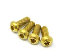 M8 20mm Titanio Bottone Testa Basso Torx Ti Bullone Vite gr5 20 x 1.25 Oro