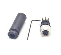 M8 3 Poli Femmina Connettore, Spina Circolare a 3 Pin Montaggio sul Campo IP67 Impermeabile A Codificati Diritto Vite Giunto Non Schermato per l'automazione Industriale 60V 4A AC/DC