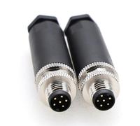 M8 6 Pin Maschio A Spina di Codice Industriale Circolare Connettore Sensore Aviazione 8mm Impermeabile IP67 Connettore