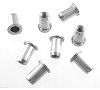 M8 - INSERTI FILETTATI RIVETTI ACCIAIO - 50 PZ- INSERTI BUSSOLE