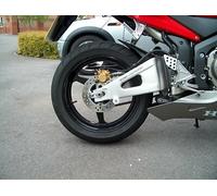 M8 nottolini cavalletto posteriore bianco Triumph Thruxton 1200 R 2016-2017 R&G